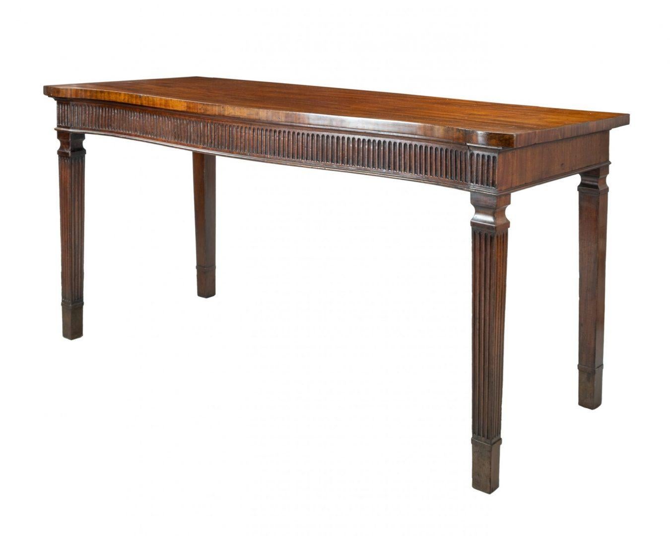 British Hepplewhite Period Serving or Hall Table