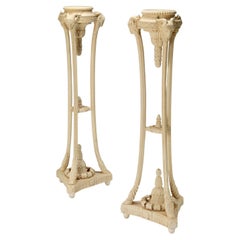 Torchere a testa di ariete Hepplewhite