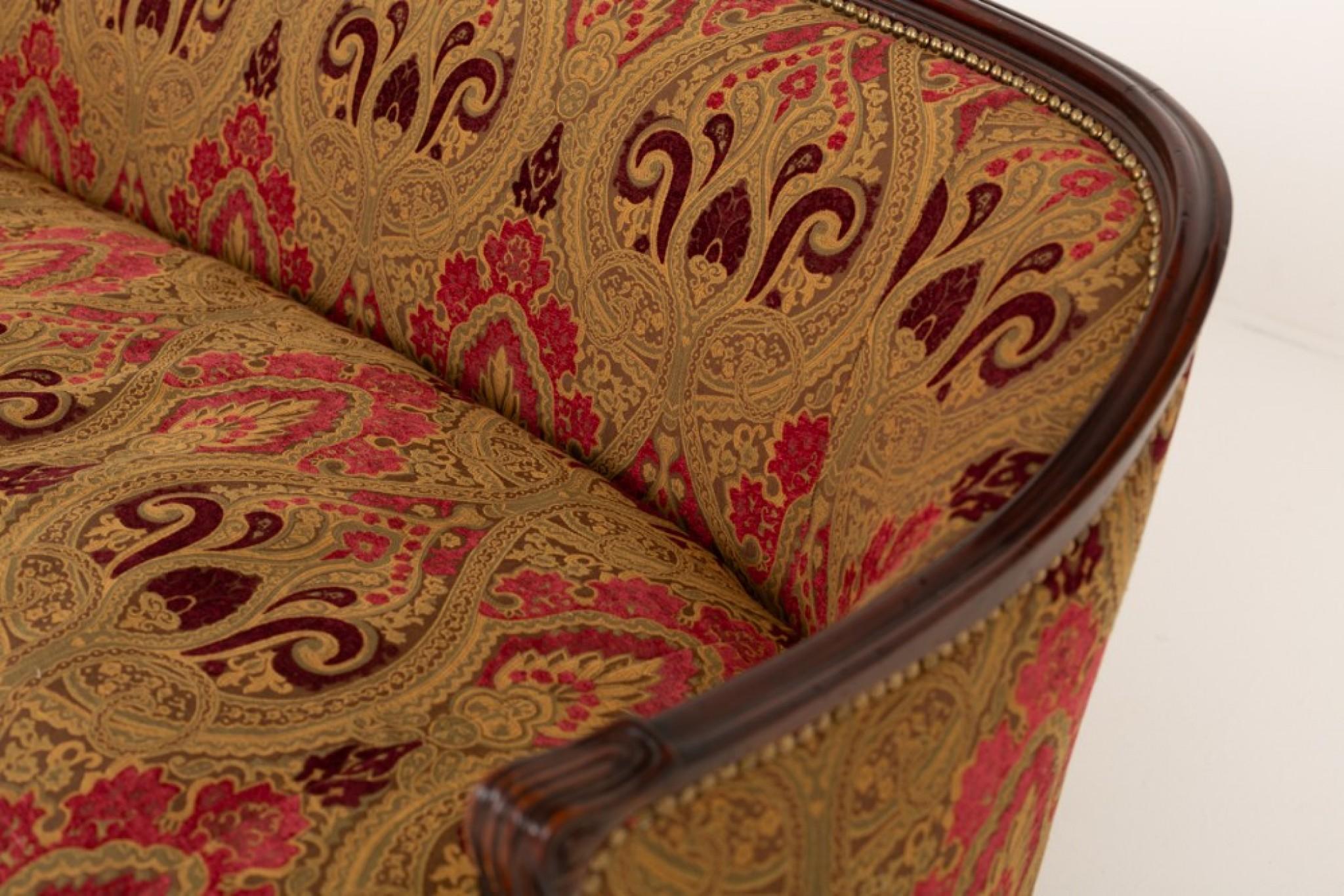 Hepplewhite Sofa Mahogany Couch Settee 1880 2