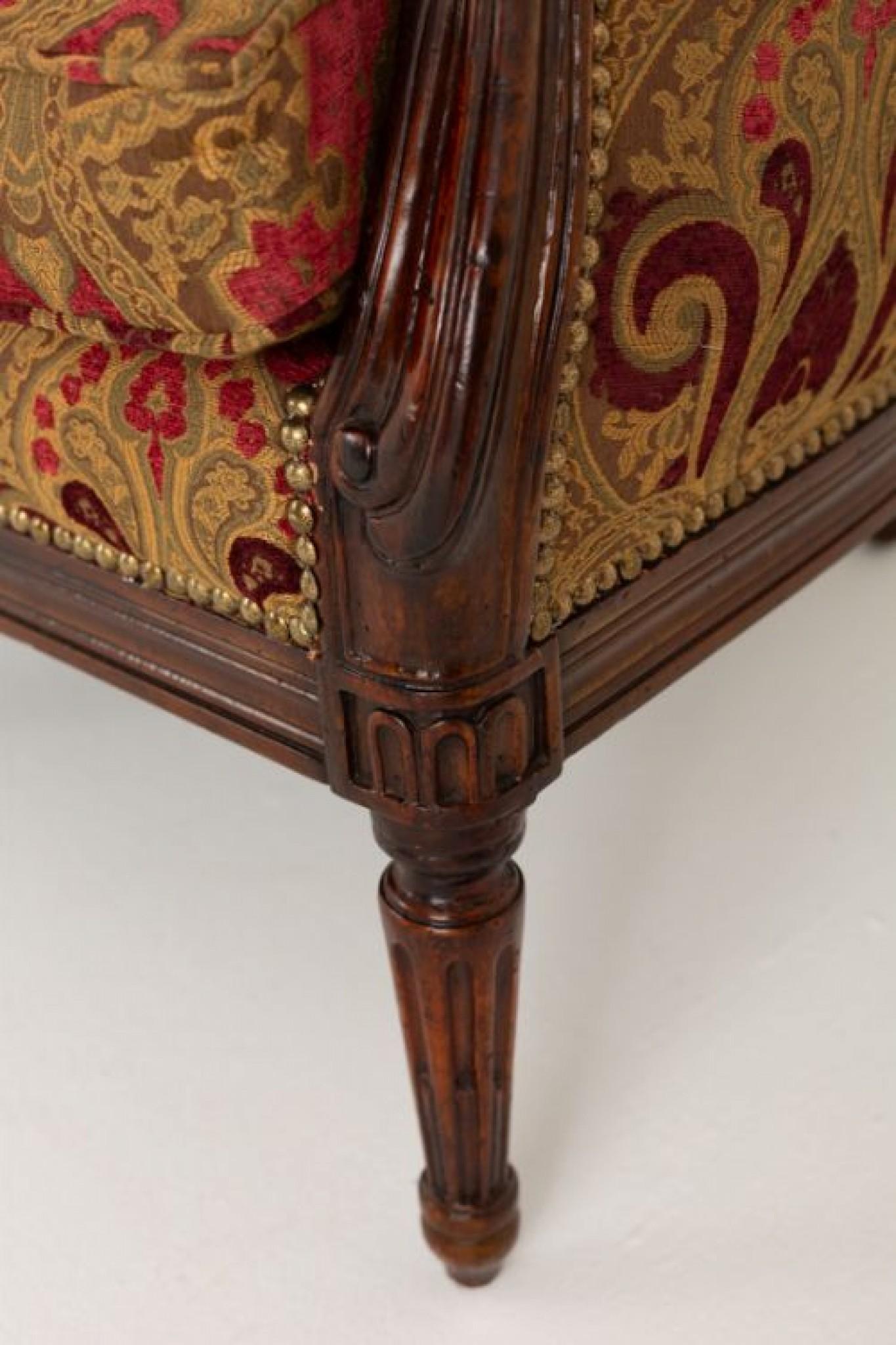Hepplewhite Sofa Mahogany Couch Settee 1880 4