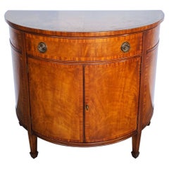 Hepplewhite Style Demilune Cabinet