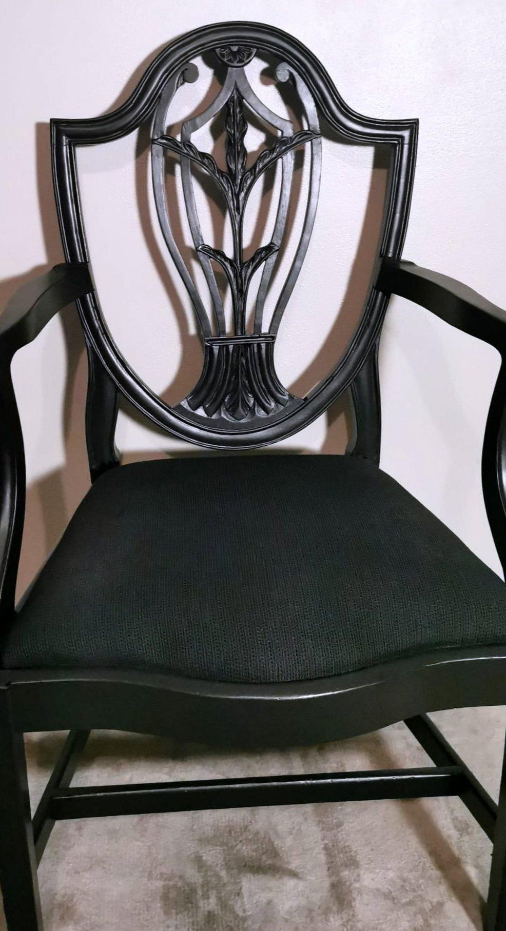 Hepplewhite Style English King chair (Antique Master)  For Sale 1