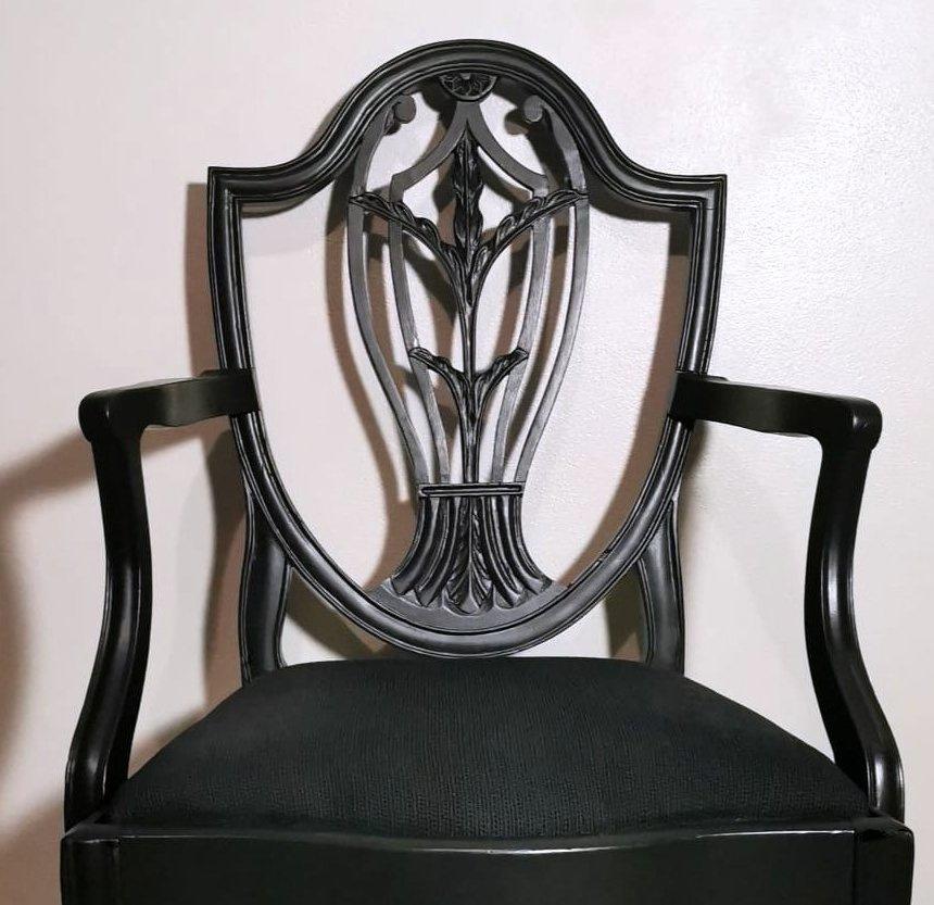 Hepplewhite Style English King chair (Antique Master)  For Sale 2