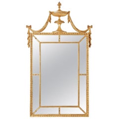 Miroir Trumeau Doré De Style Hepplewhite