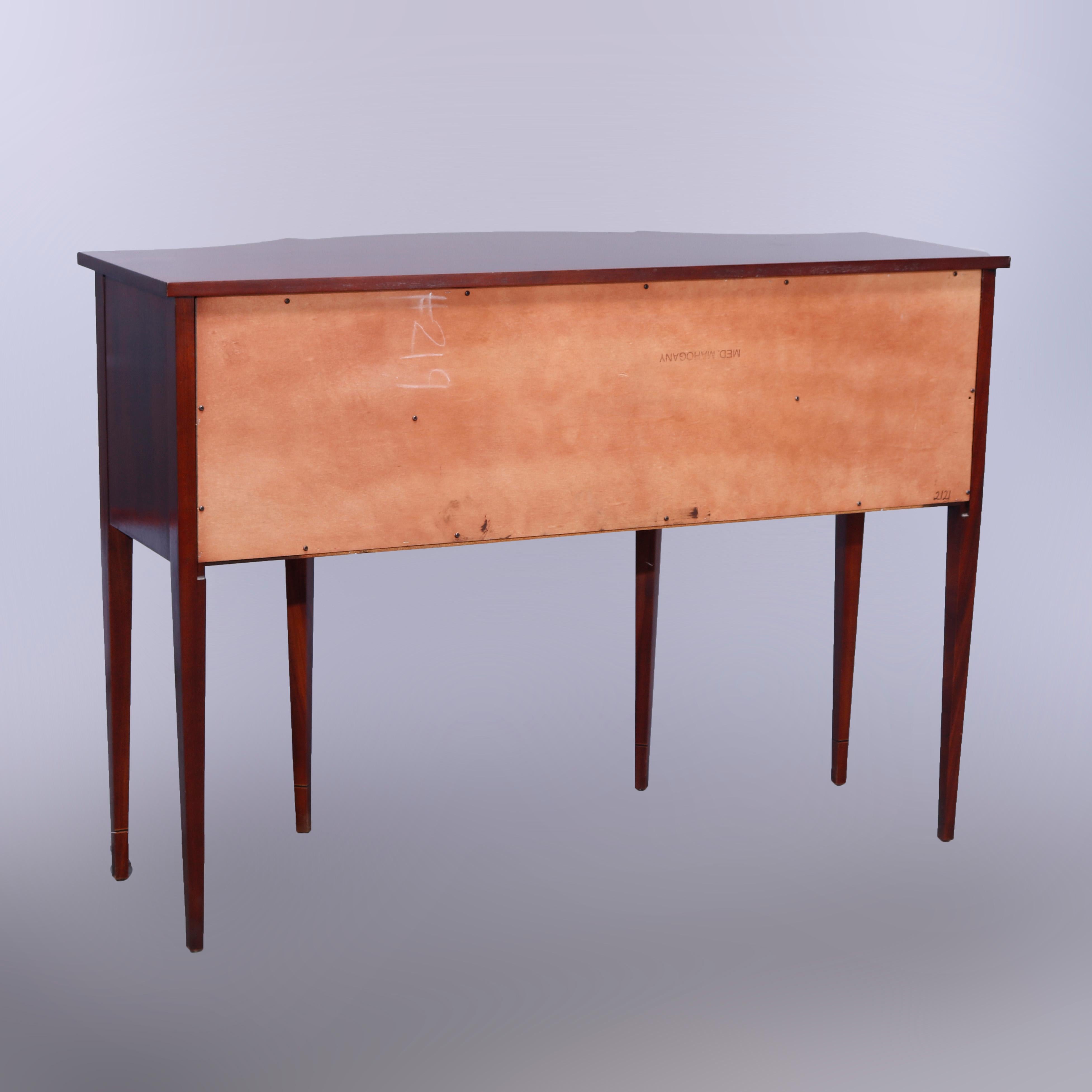 Hepplewhite Style Hickory Chair Inlaid Mahogany Silver Server Sideboard 20th C 7