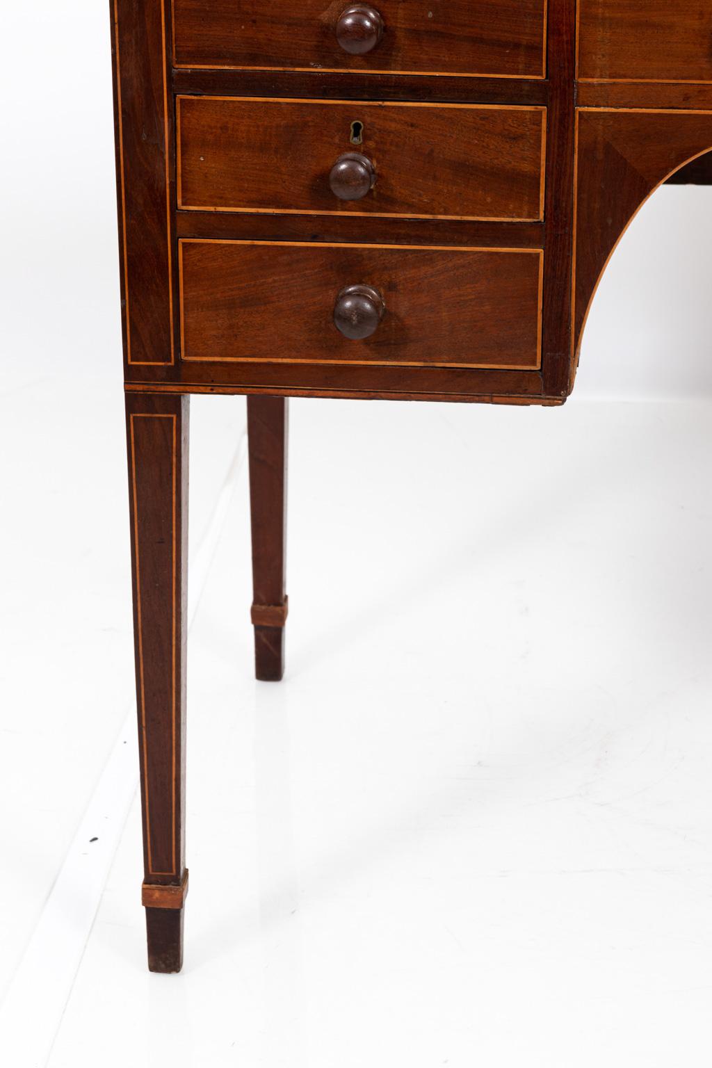 Late 19th Century Hepplewhite Style Knee Hold Desk, circa 1880