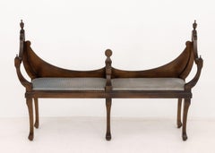 Hepplewhite Style Mahogany Bench