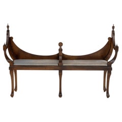Hepplewhite Style Mahogany Bench