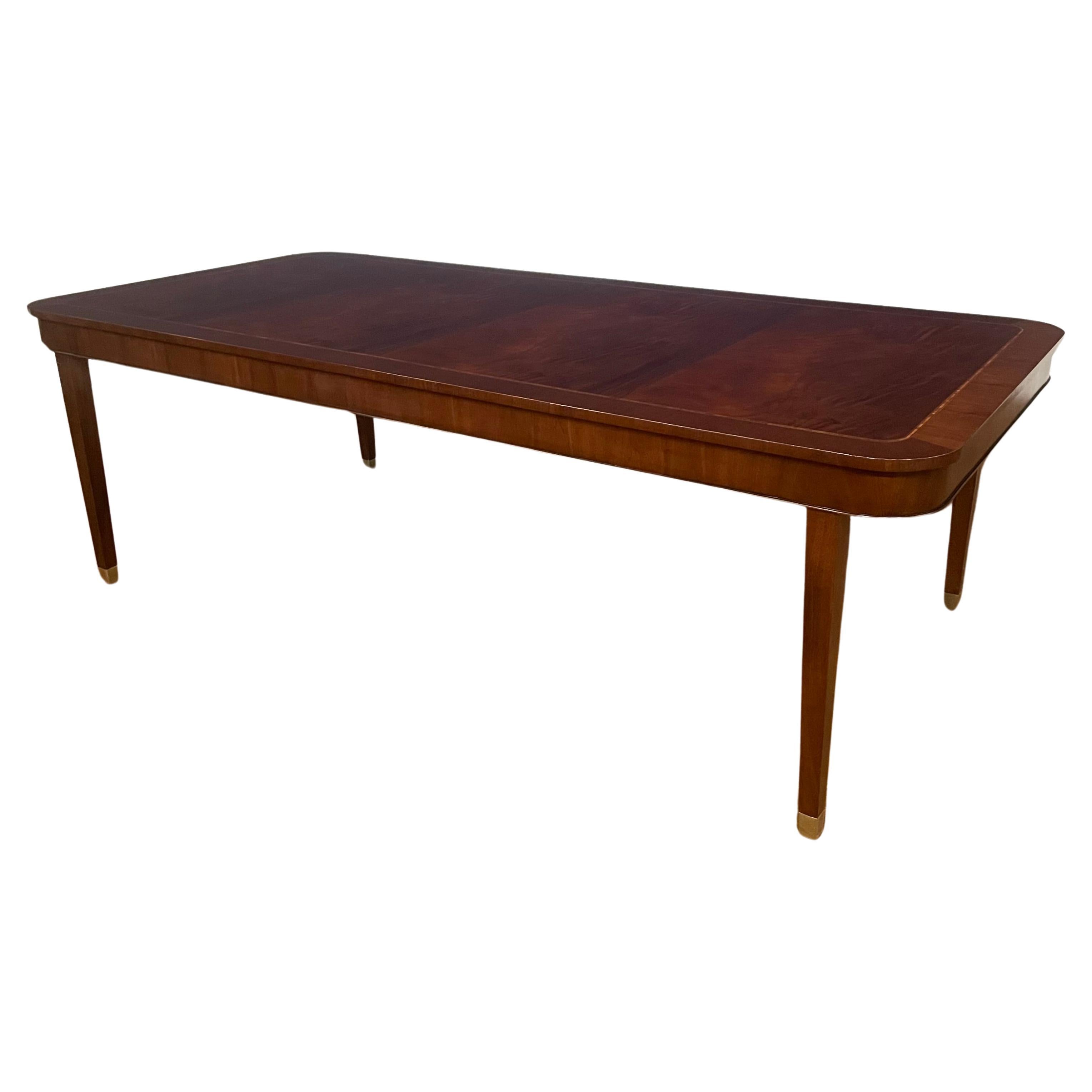Hepplewhite Style Mahogany Four Leg Dining Table - Made-To-Order 