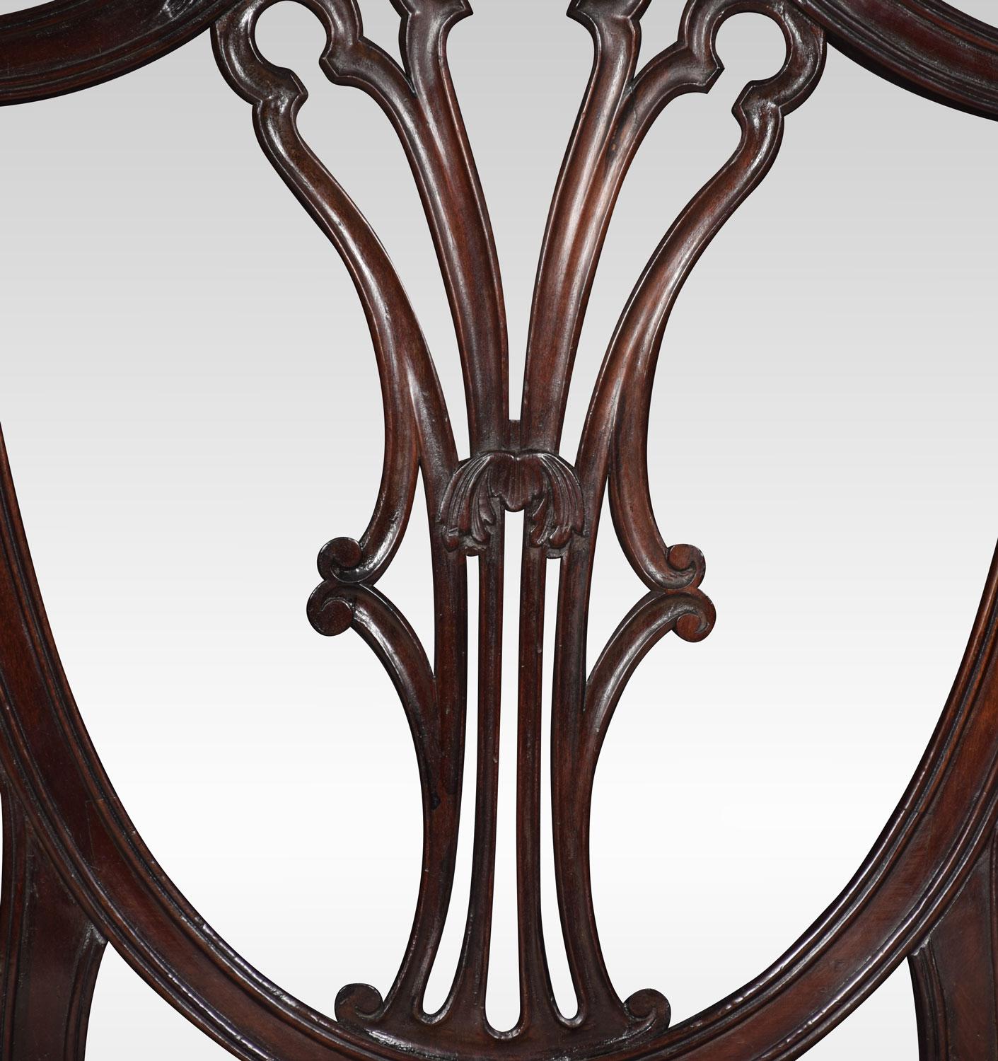 19th Century Hepplewhite Style Mahogany Shield Back Settee