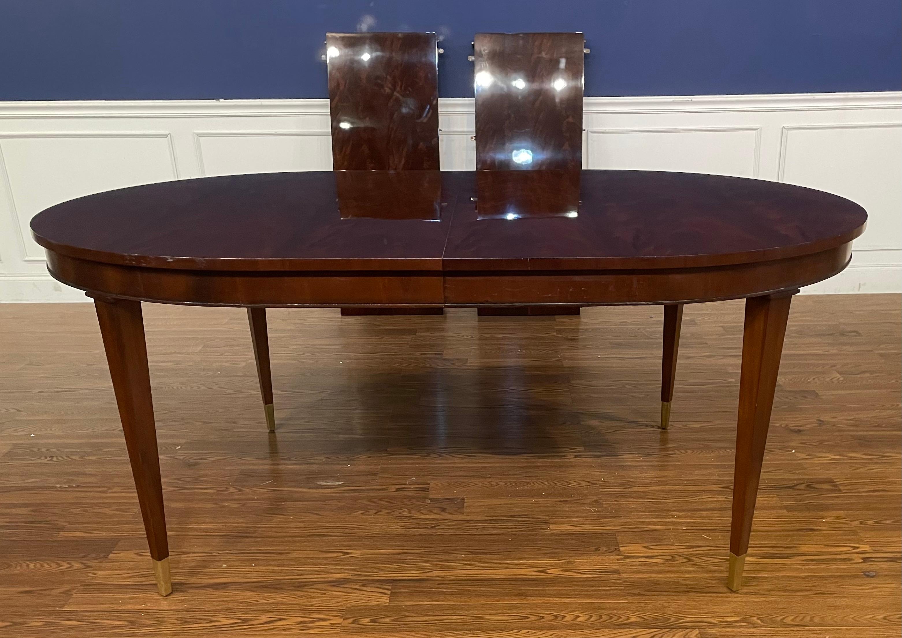 Hepplewhite Style Oval Mahogany Dining Table by Leighton Hall - Showroom Sample For Sale 6
