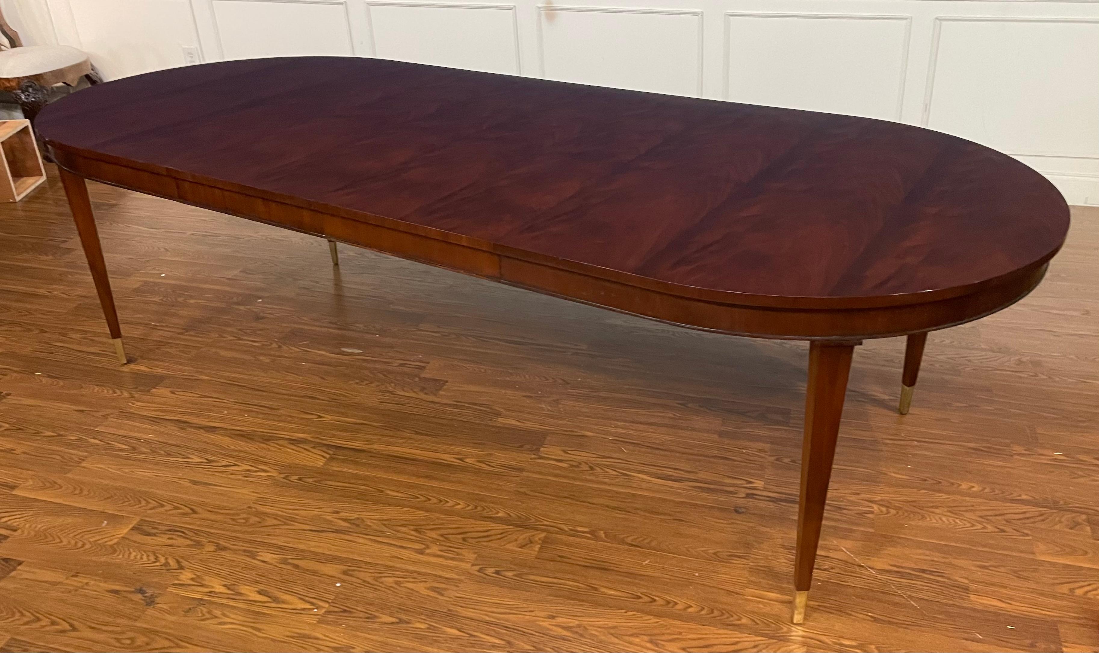 Hepplewhite Style Oval Mahogany Dining Table by Leighton Hall - Showroom Sample For Sale 7