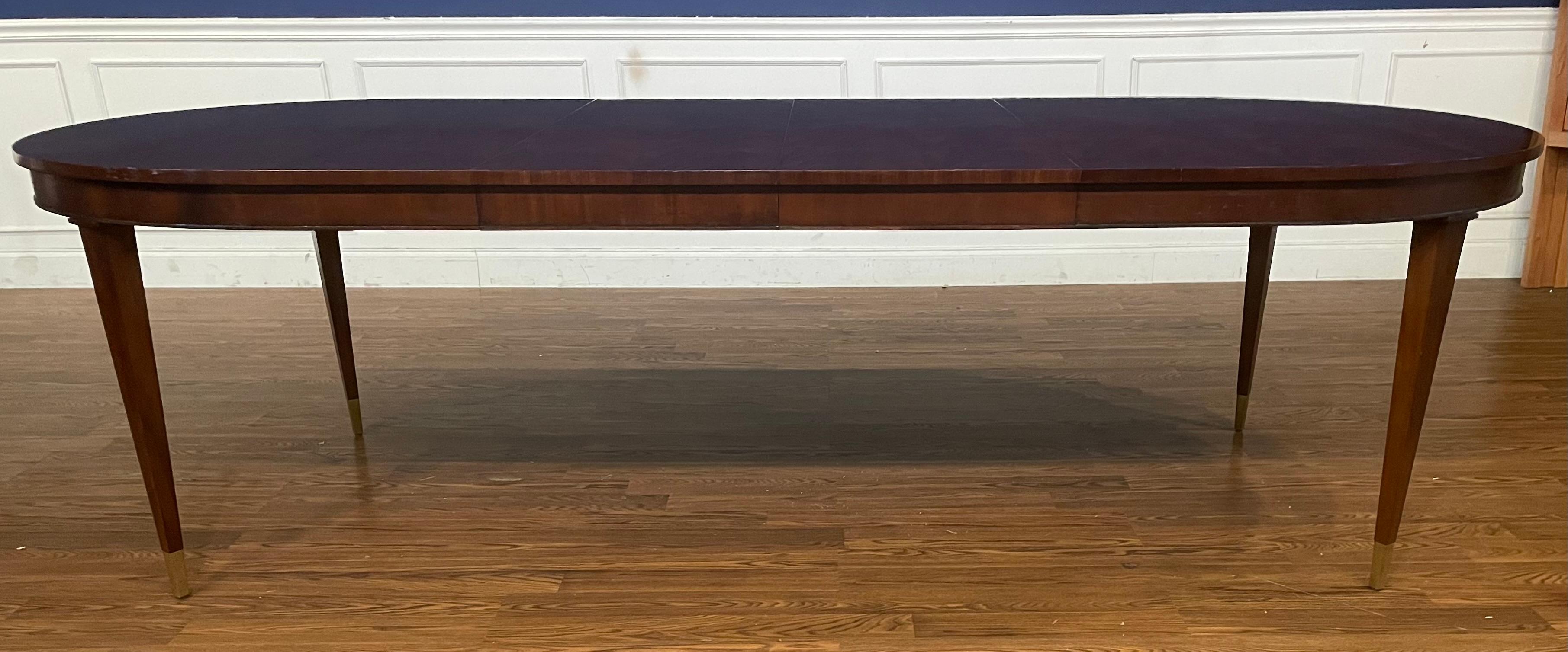 Hepplewhite Style Oval Mahogany Dining Table by Leighton Hall - Showroom Sample For Sale 8