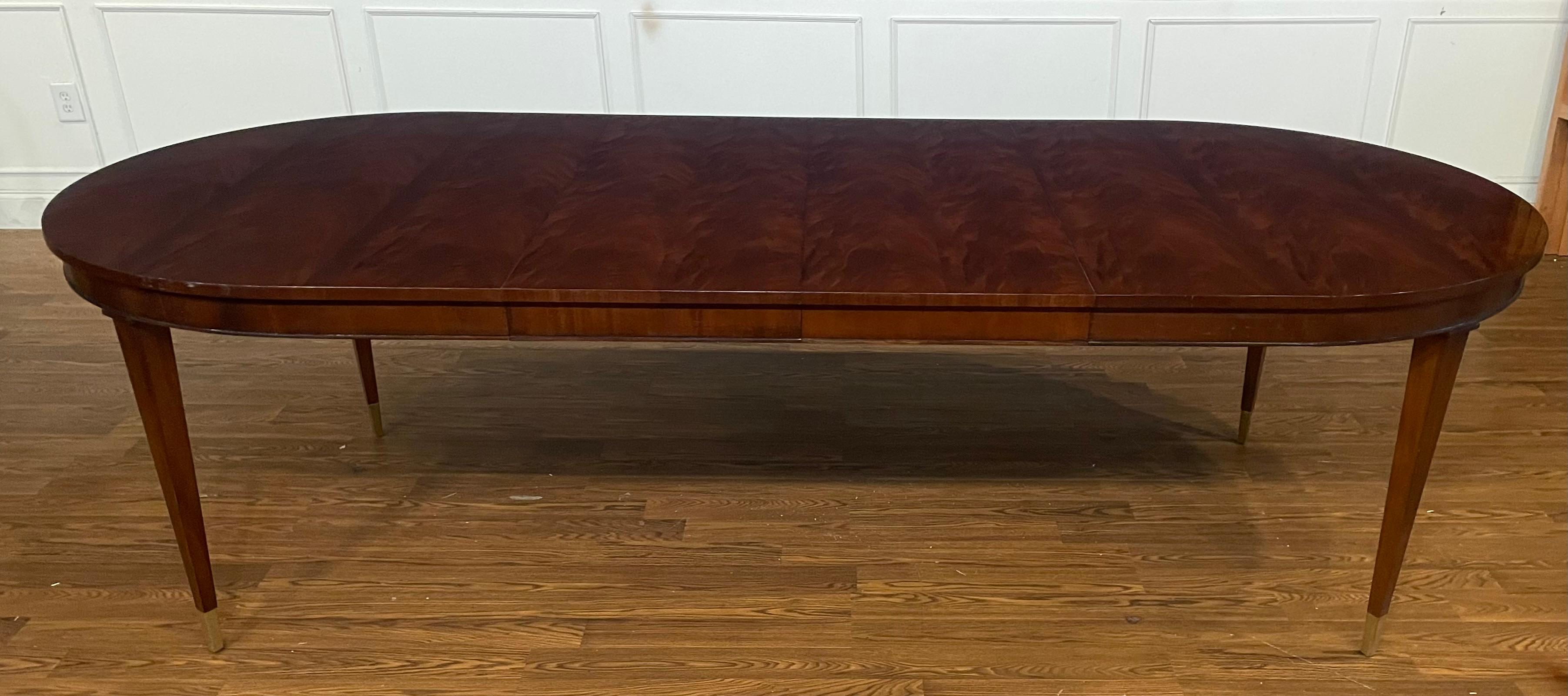 Hepplewhite Style Oval Mahogany Dining Table by Leighton Hall - Showroom Sample For Sale 9
