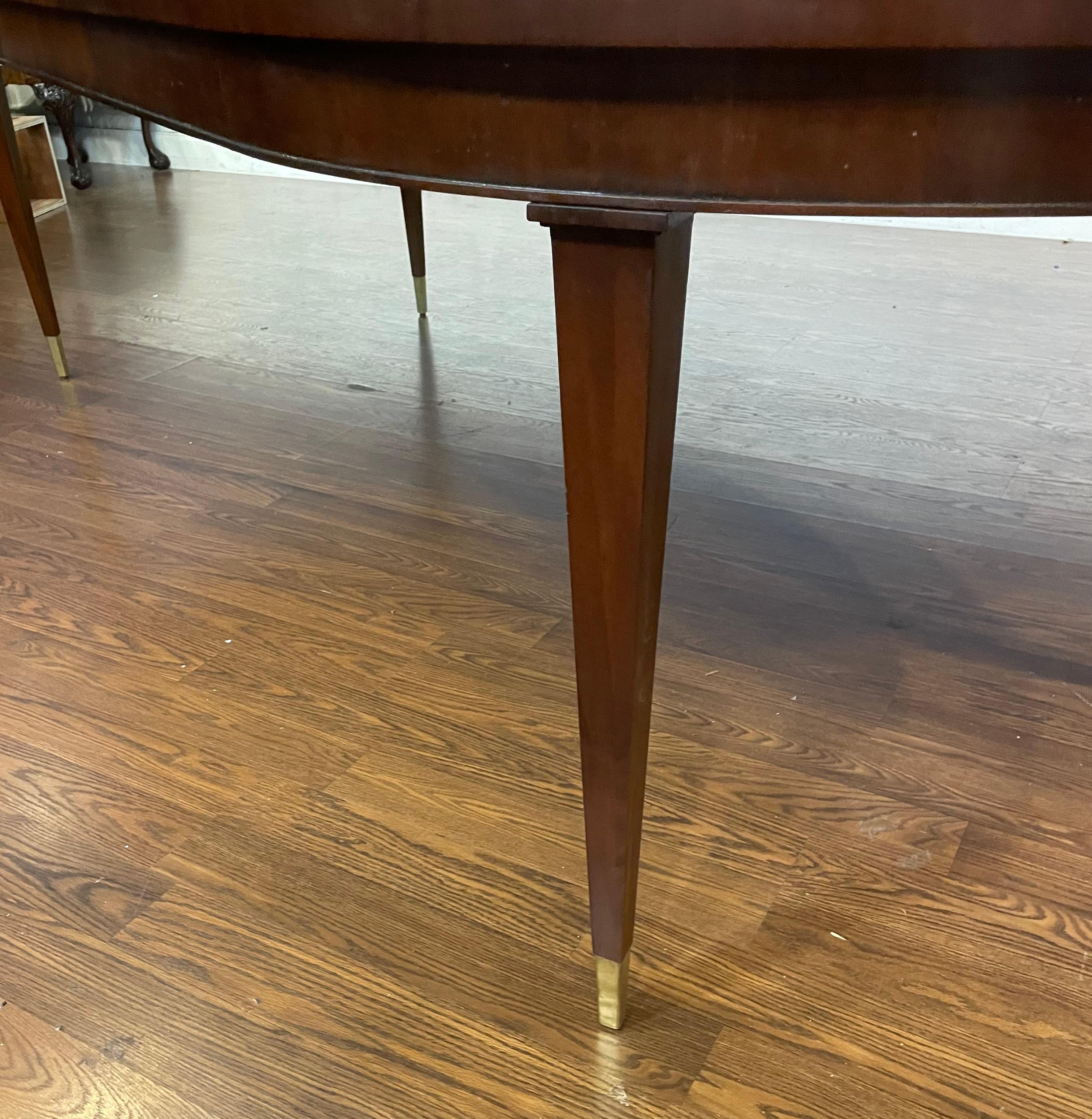 Hepplewhite Style Oval Mahogany Dining Table by Leighton Hall - Showroom Sample For Sale 3