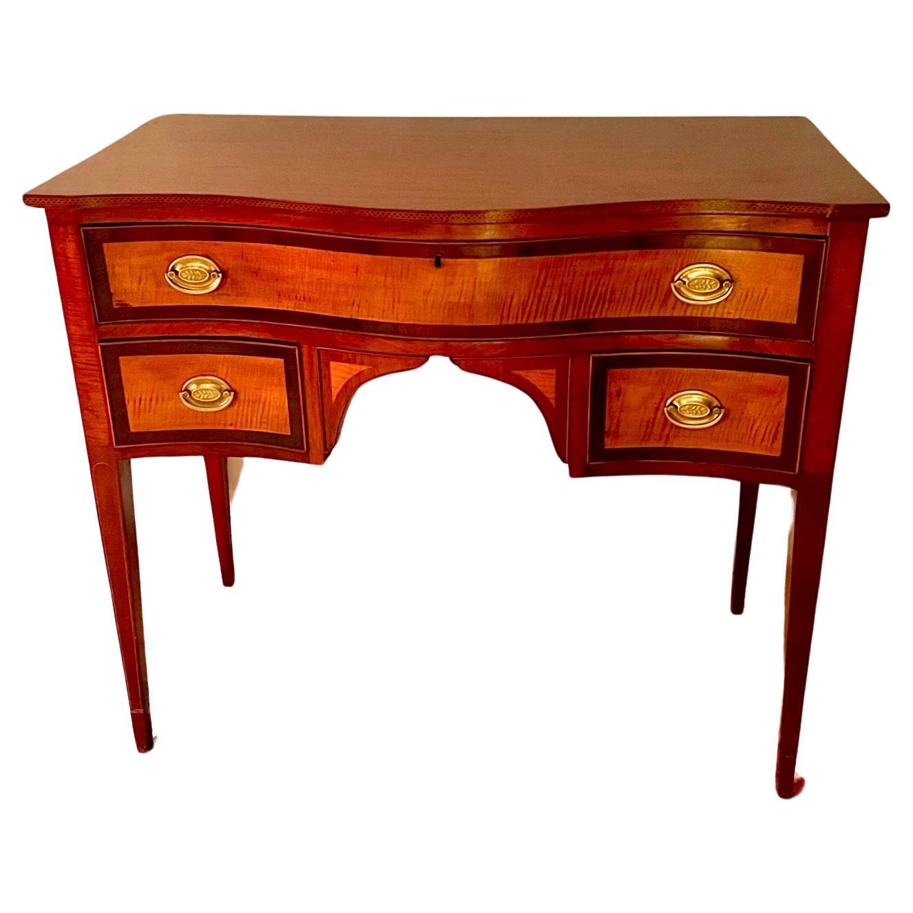 Hepplewhite Style Small Serpentine-Front Sideboard, New England, Circa:1890 For Sale