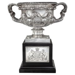 Antique Her Majesty’s Vase: A horse racing trophy by John Samuel Hunt