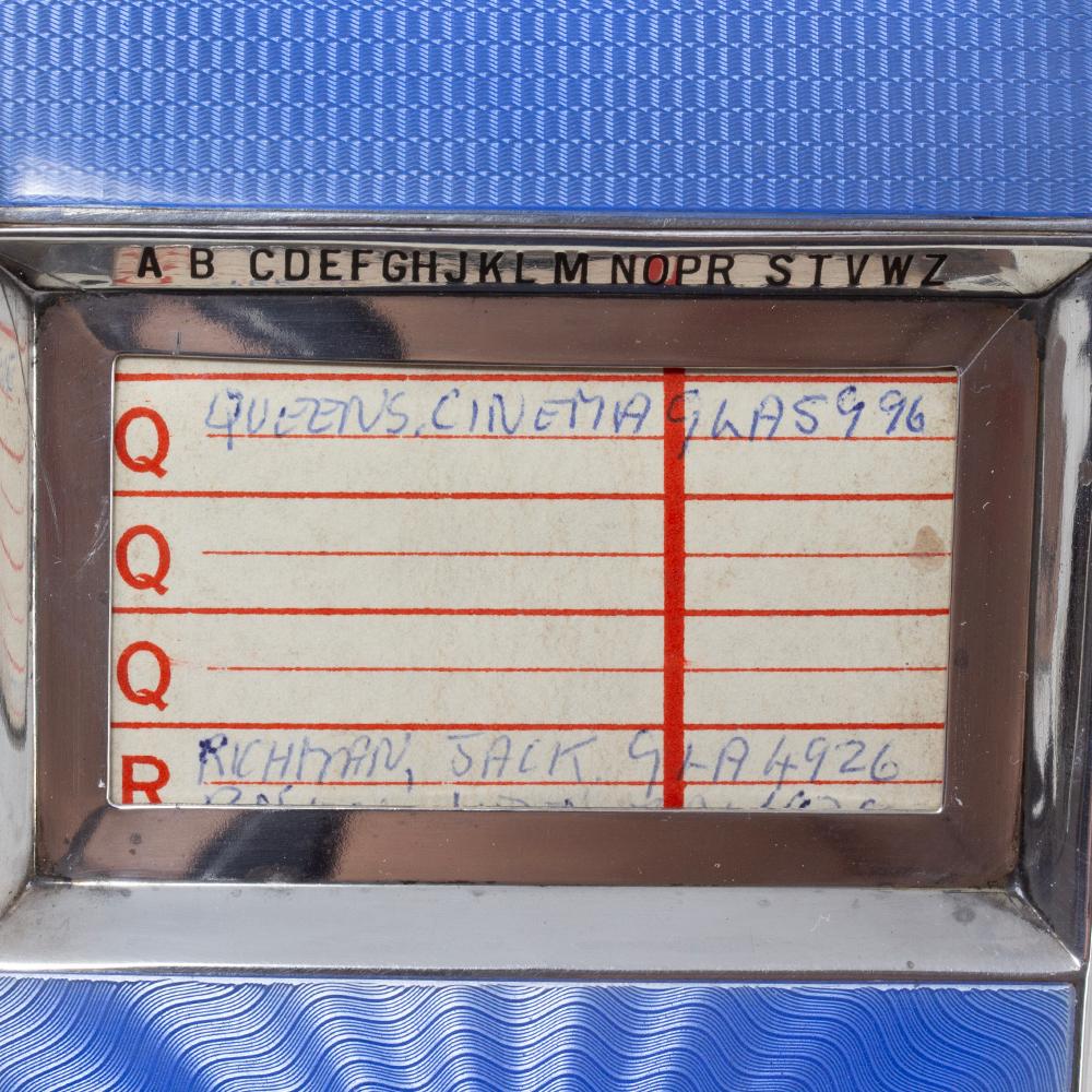 Her Majesty's Yacht Britannia Asprey Silver and Enamel Telephone Index (Répertoire téléphonique en argent et en émail) en vente 2