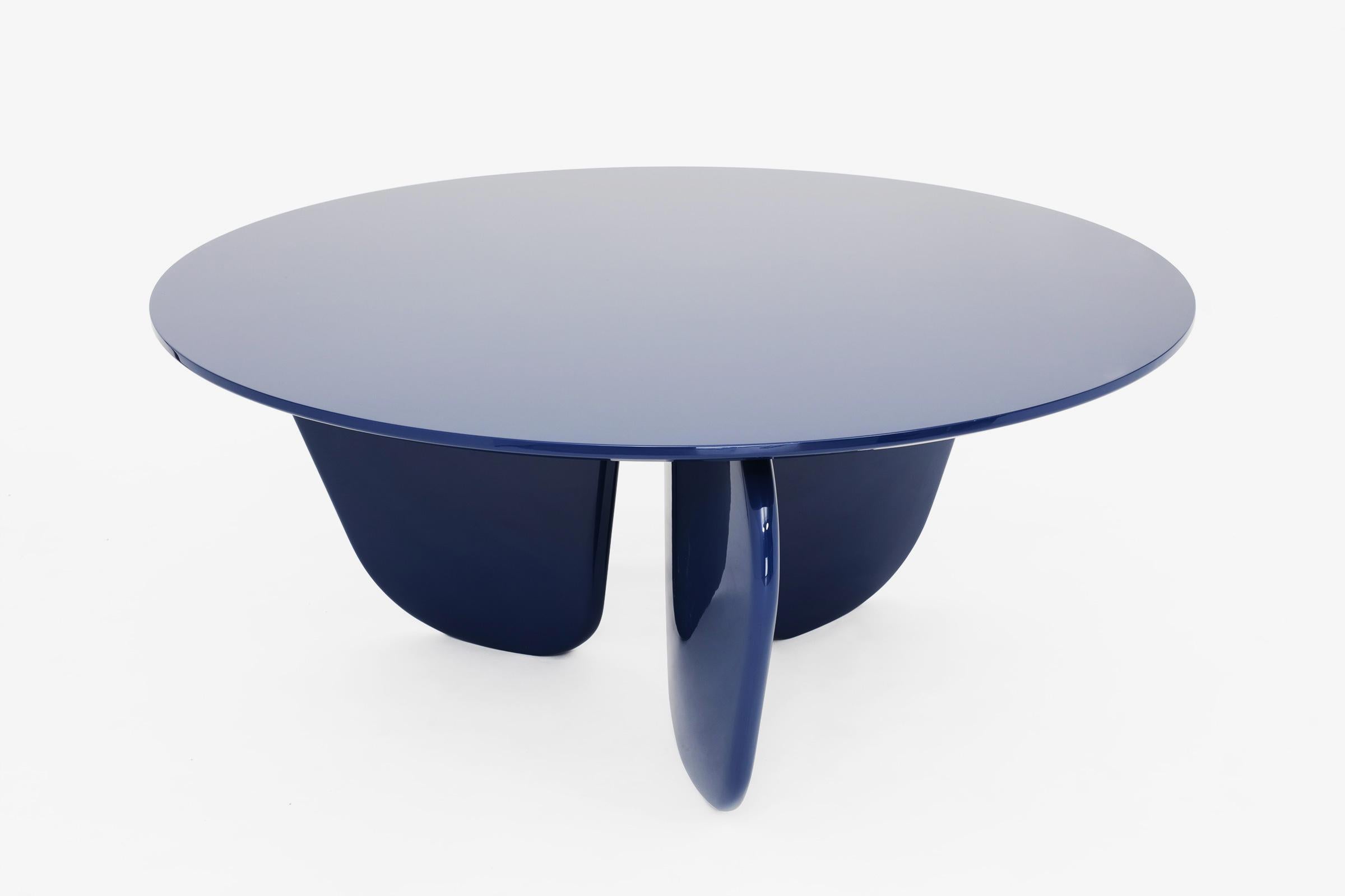 Héra Dining Table in Lacquered Wood by Joris Poggioli For Sale 5