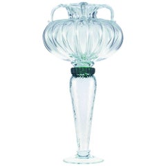 Grand vase Hera vert en verre de Borek Sipek pour Driade