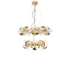 Hera Round II Suspension Lamp - Hand Casted Brass & Metal Foundry - Boca do Lobo