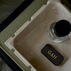 Hera: Square Bowl in Suede Beige by Anastasio Home