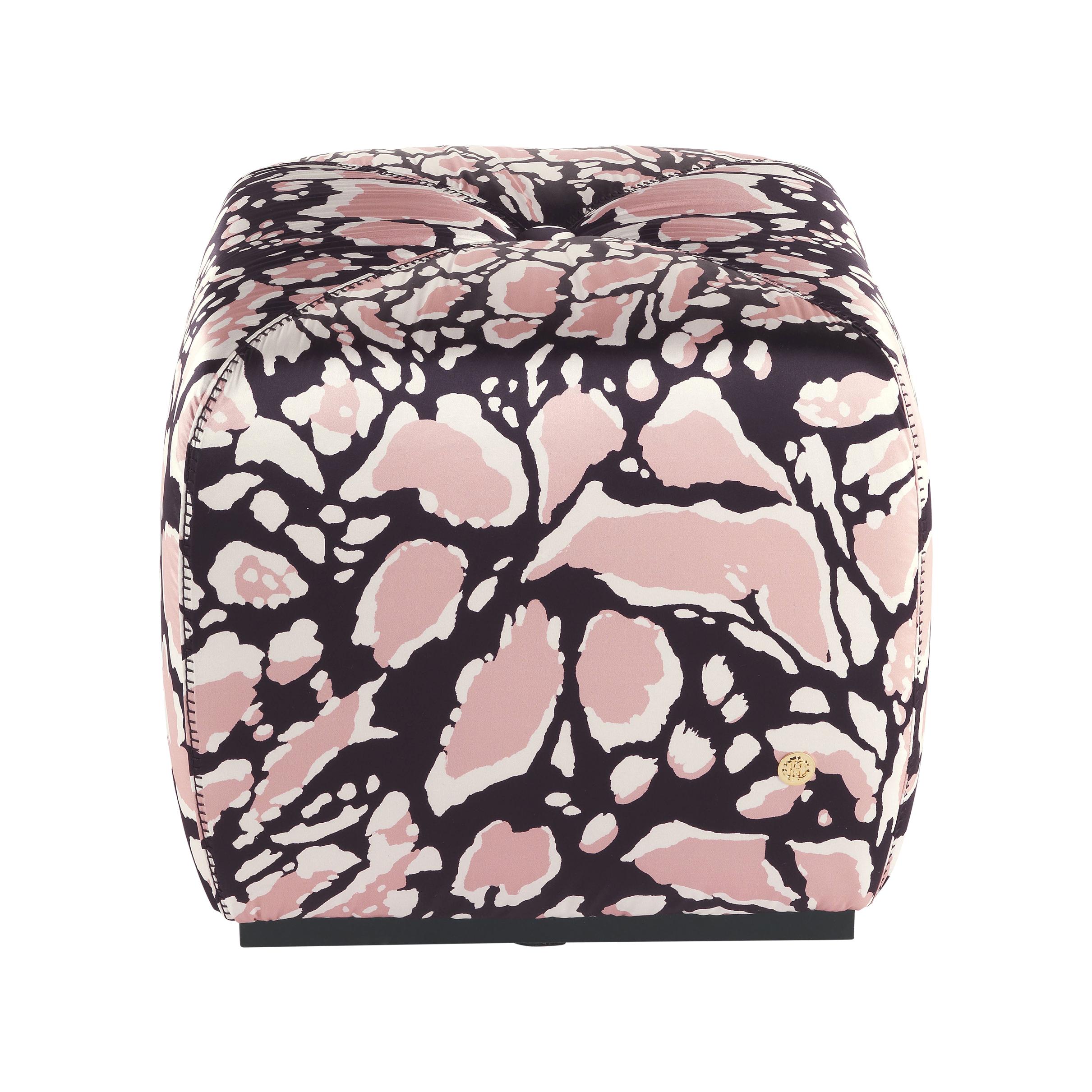 21st Century Hera.2 Pouf in Fabric by Roberto Cavalli Home Interiors For Sale