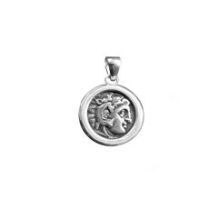 HERACLES Greek Silver Coin 'IV Cent BC' Sterling Silver Pendant