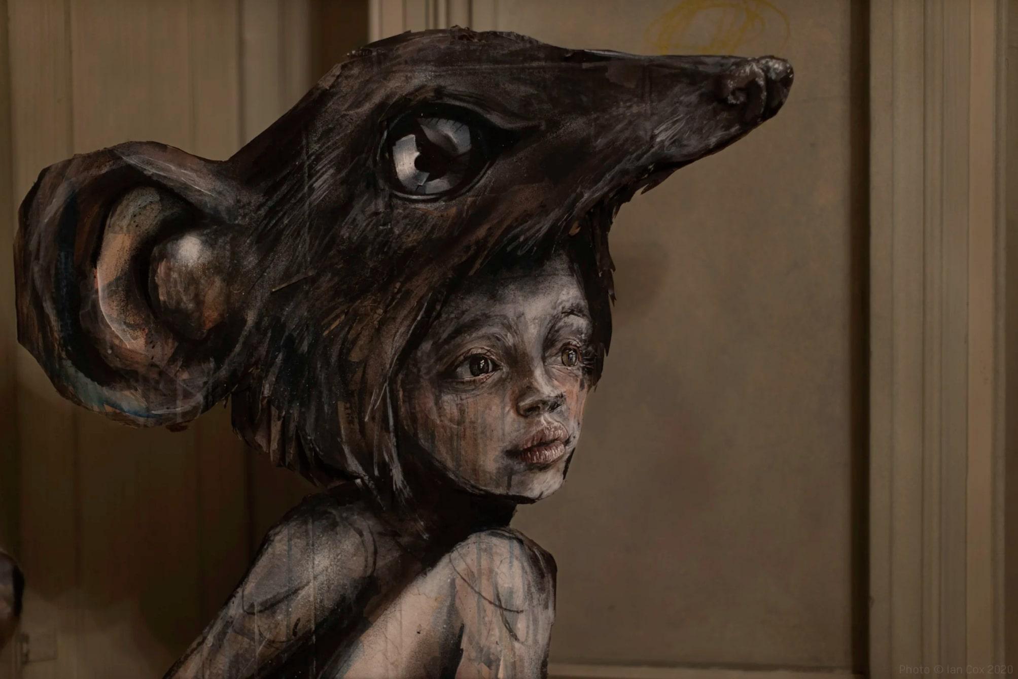 Dreamy Rat - Contemporary Painting by Herakut