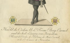 Herald of the Order of Our Lady of Mount Carmel and St. Lazarus, Jerusalem, 1791