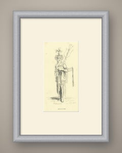 Herald of Timor, Antique Wahlen Costume Print, 1843-1844