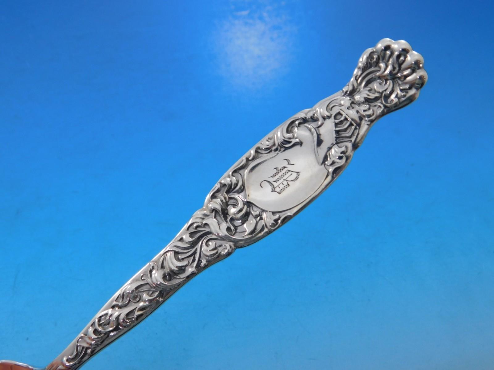 Set di posate in argento Sterling Heraldic by Whiting per 12 persone Servizio da 100 pezzi Cena in vendita 5