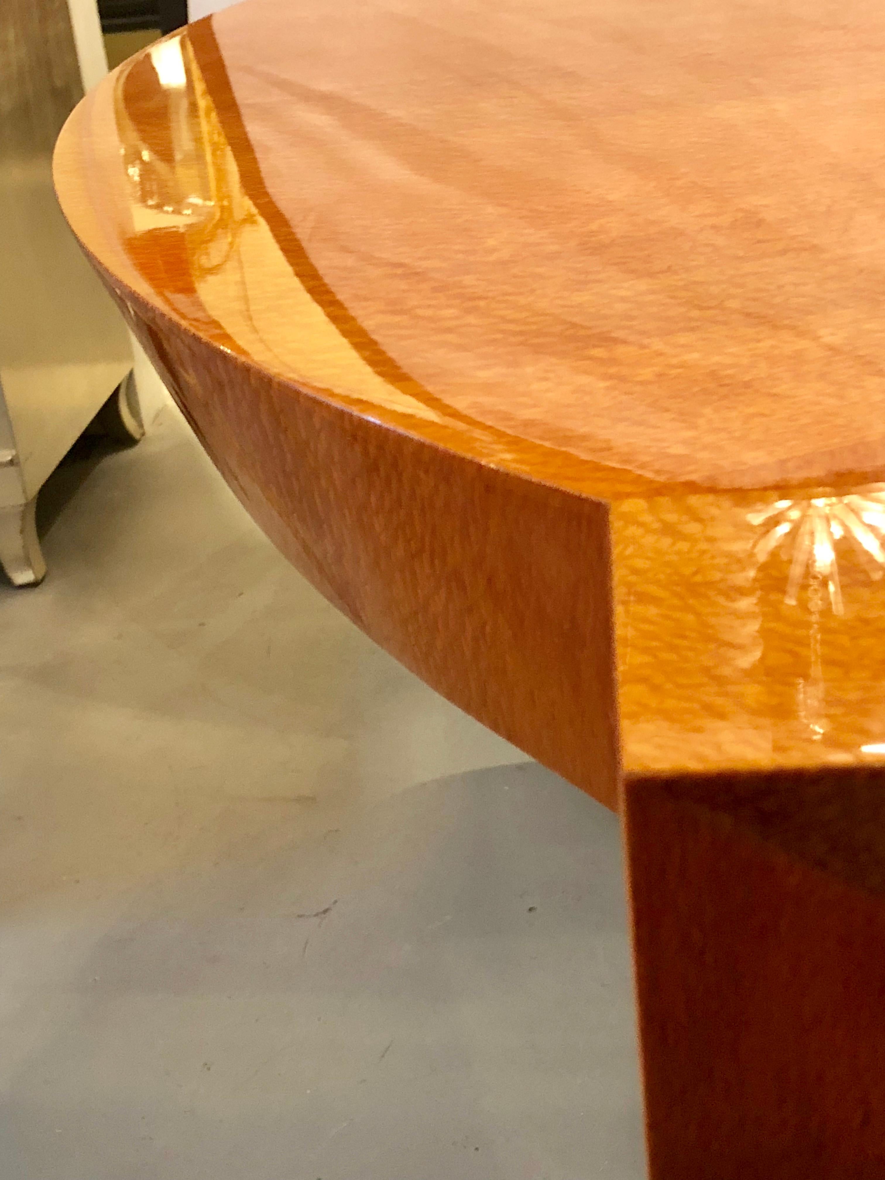 Heraldic Dakota Jackson Australian Lacewood Dining or Conference Table 3