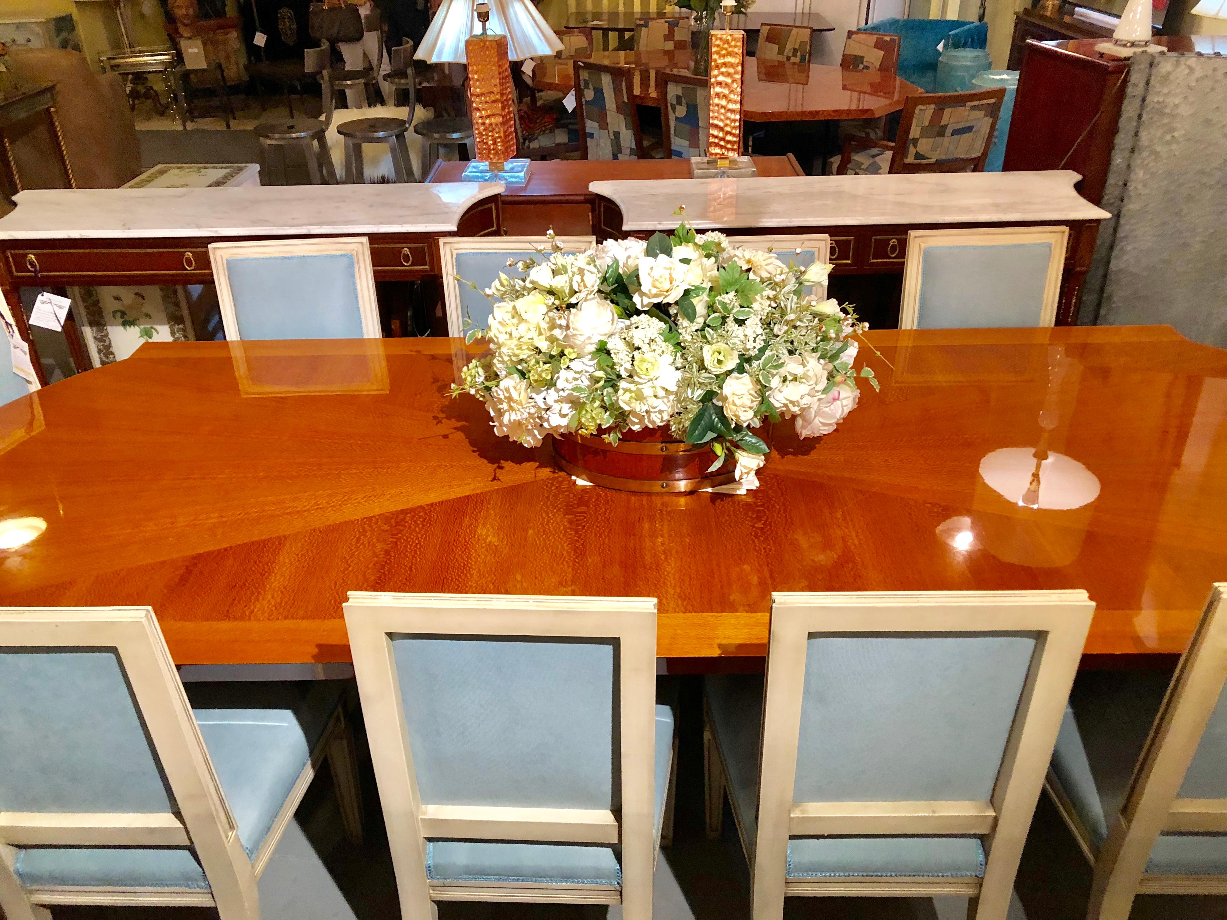 Heraldic Dakota Jackson Australian Lacewood Dining or Conference Table 7
