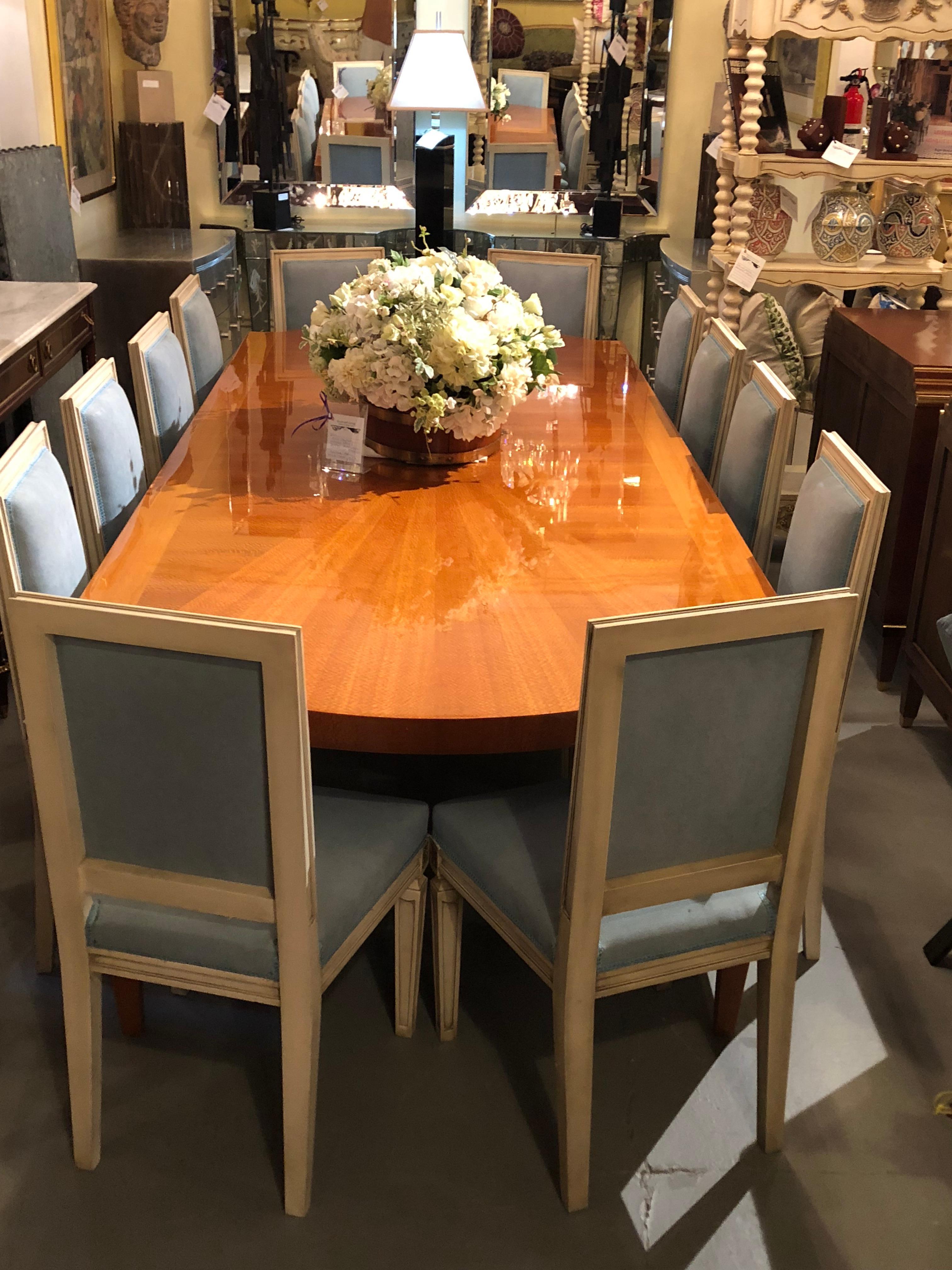 Heraldic Dakota Jackson Australian Lacewood Dining or Conference Table 9
