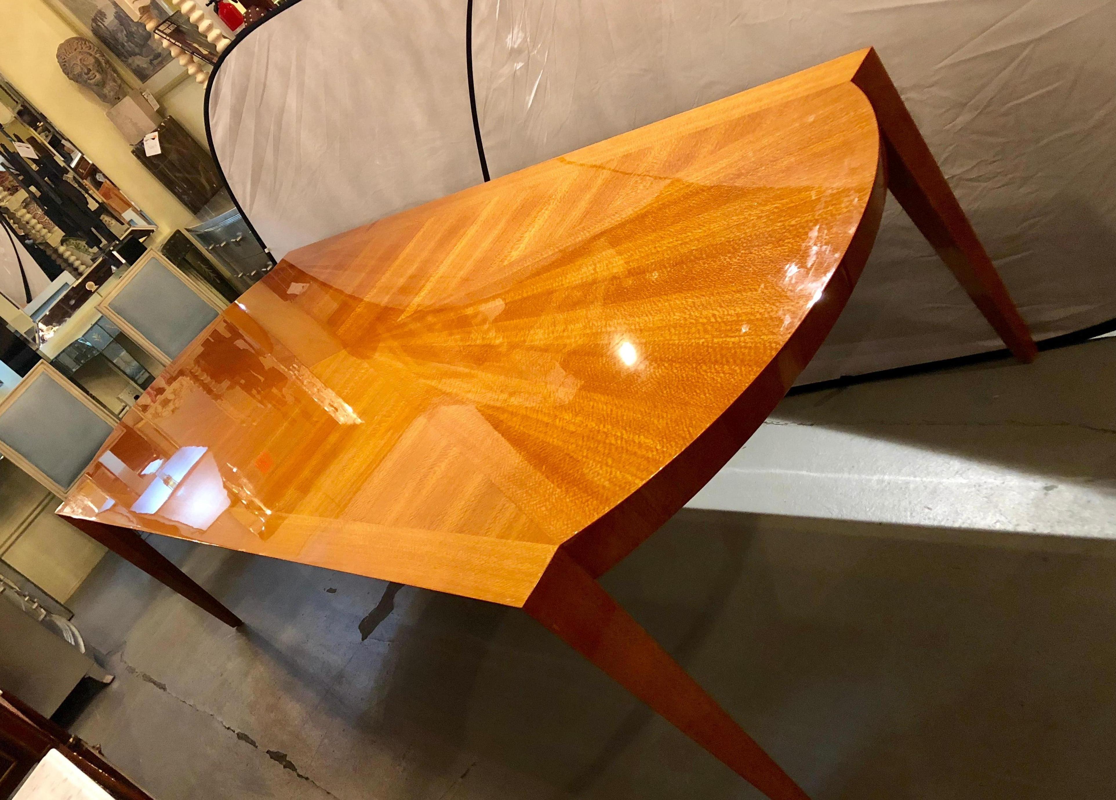 20th Century Heraldic Dakota Jackson Australian Lacewood Dining or Conference Table
