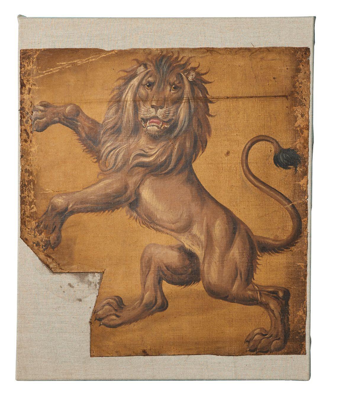 medieval lion painting