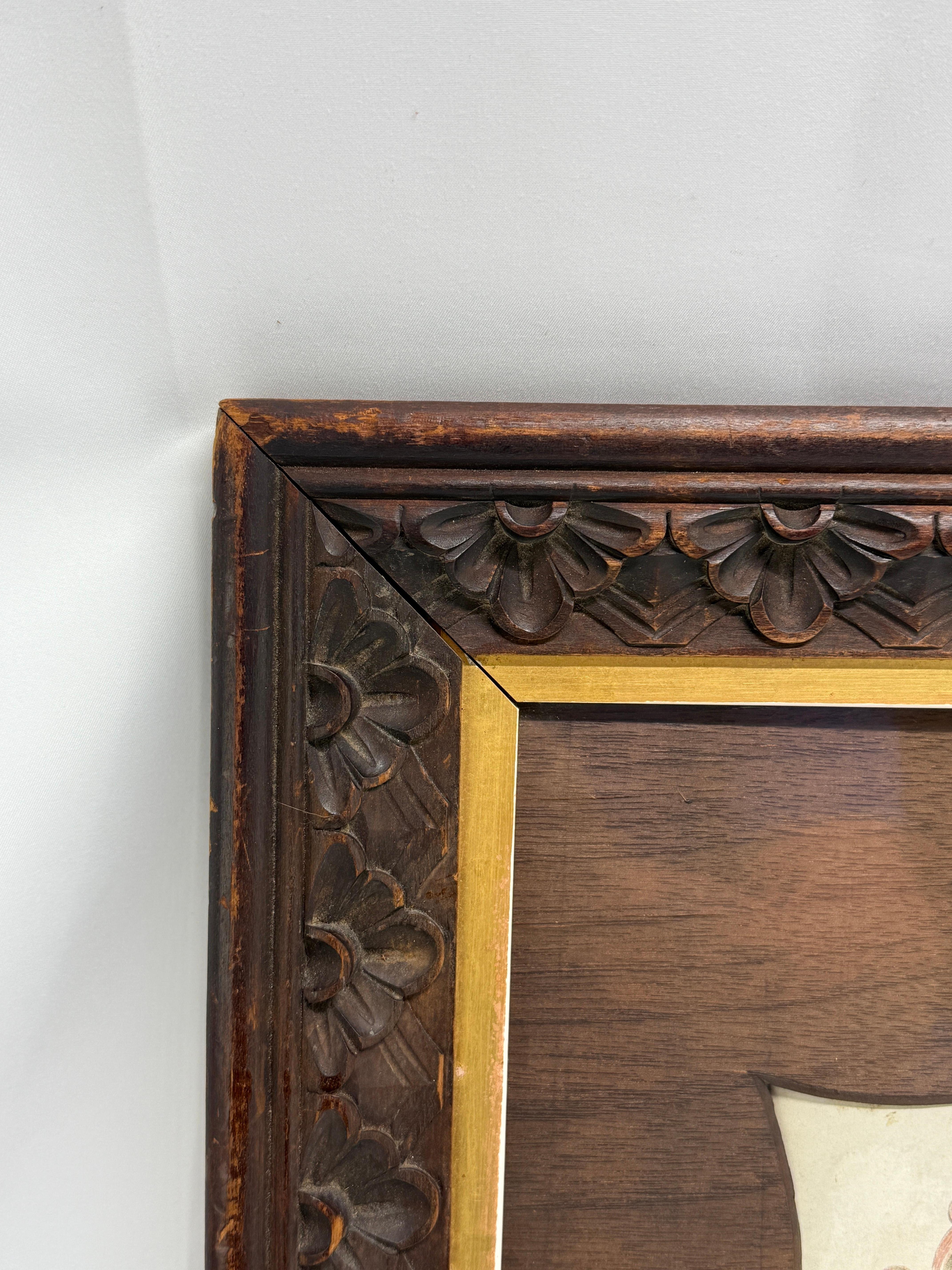 Heraldisches Schildgemälde auf Vellum, Motto 