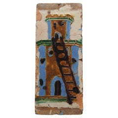 Mattonella araldica spagnola Azulejo - Arista y Cuenca -  Siviglia, inizio del XVI secolo