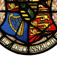 Heraldic Stained Glass Duke of Connaught Coat of Arms