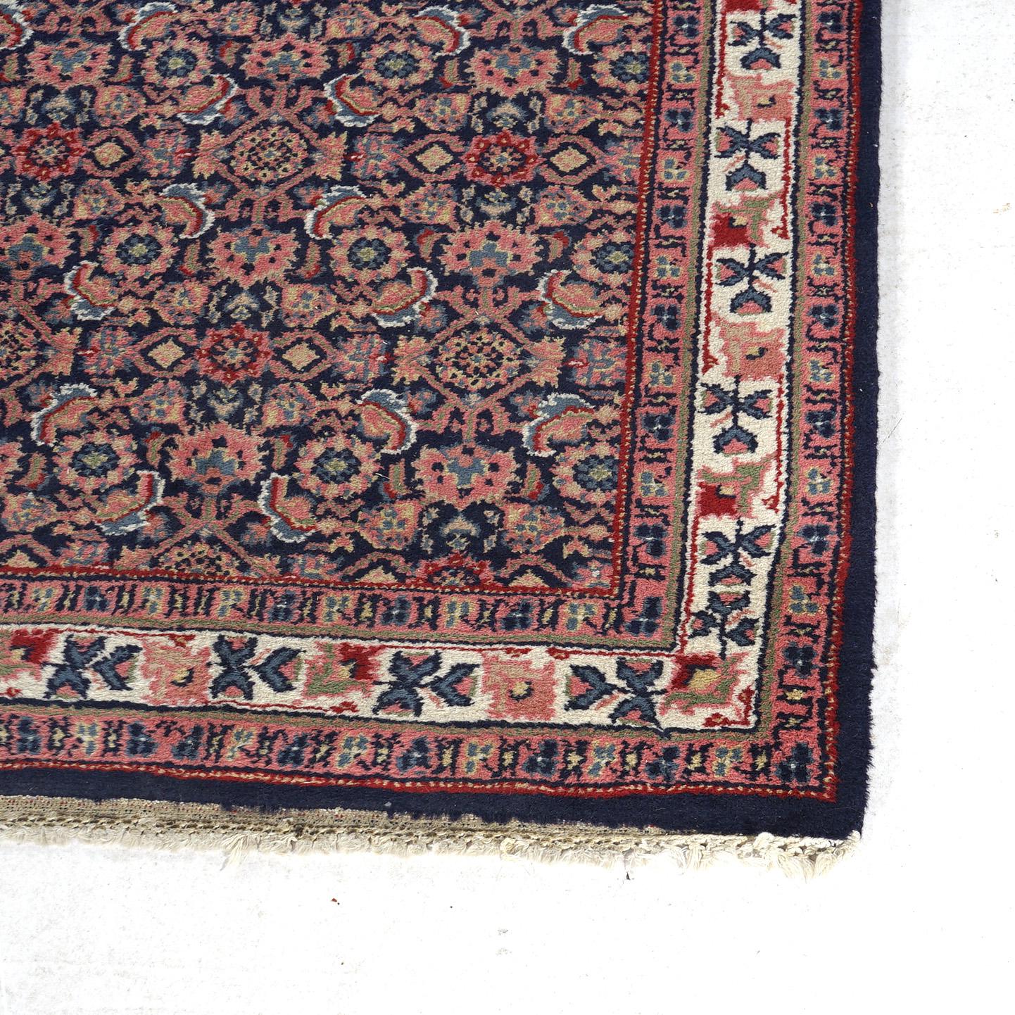 Herati Design Oriental Wool Rug Runner 20th C In Good Condition For Sale In Big Flats, NY