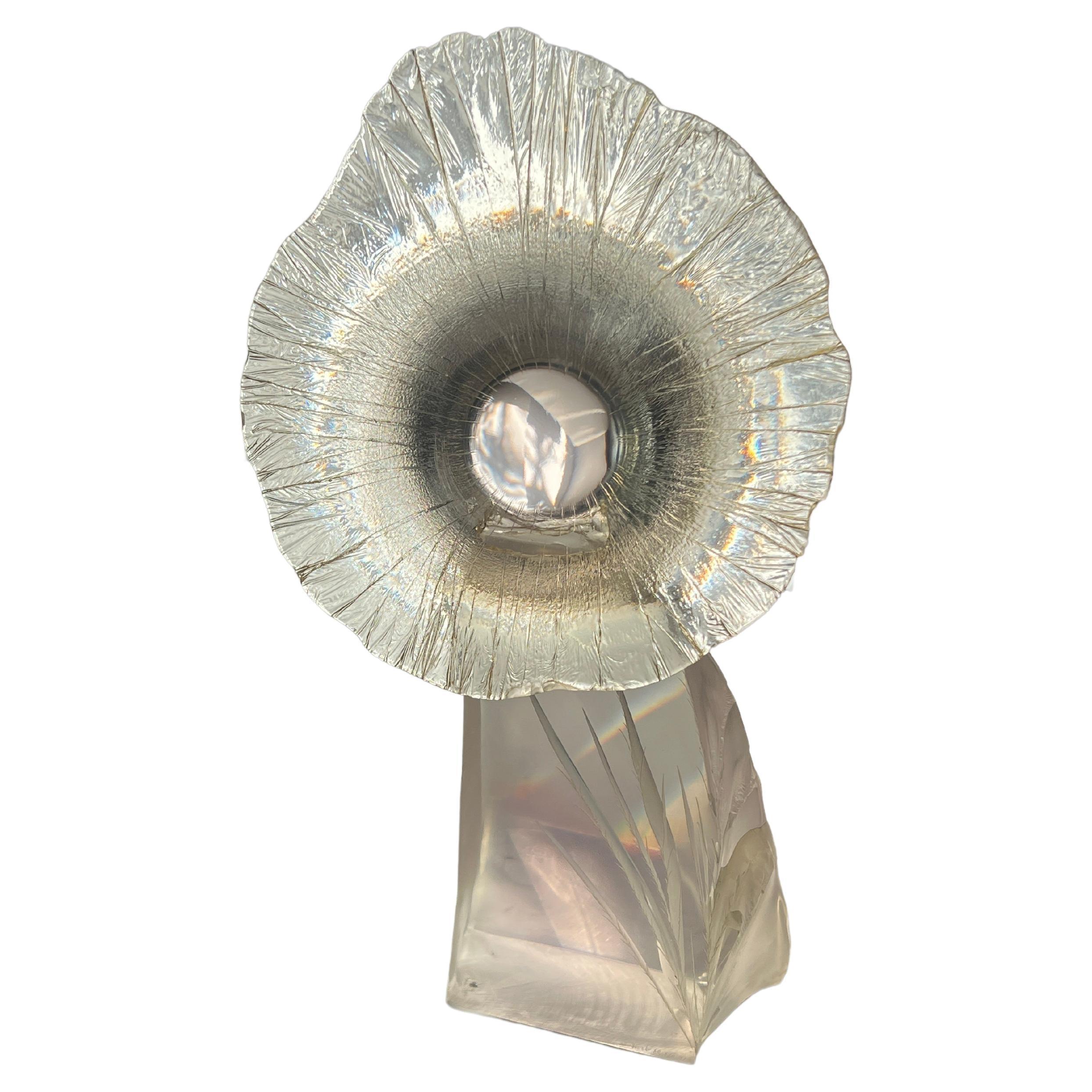Lucite Flower by Herb Elsky- 1983 For Sale 1
