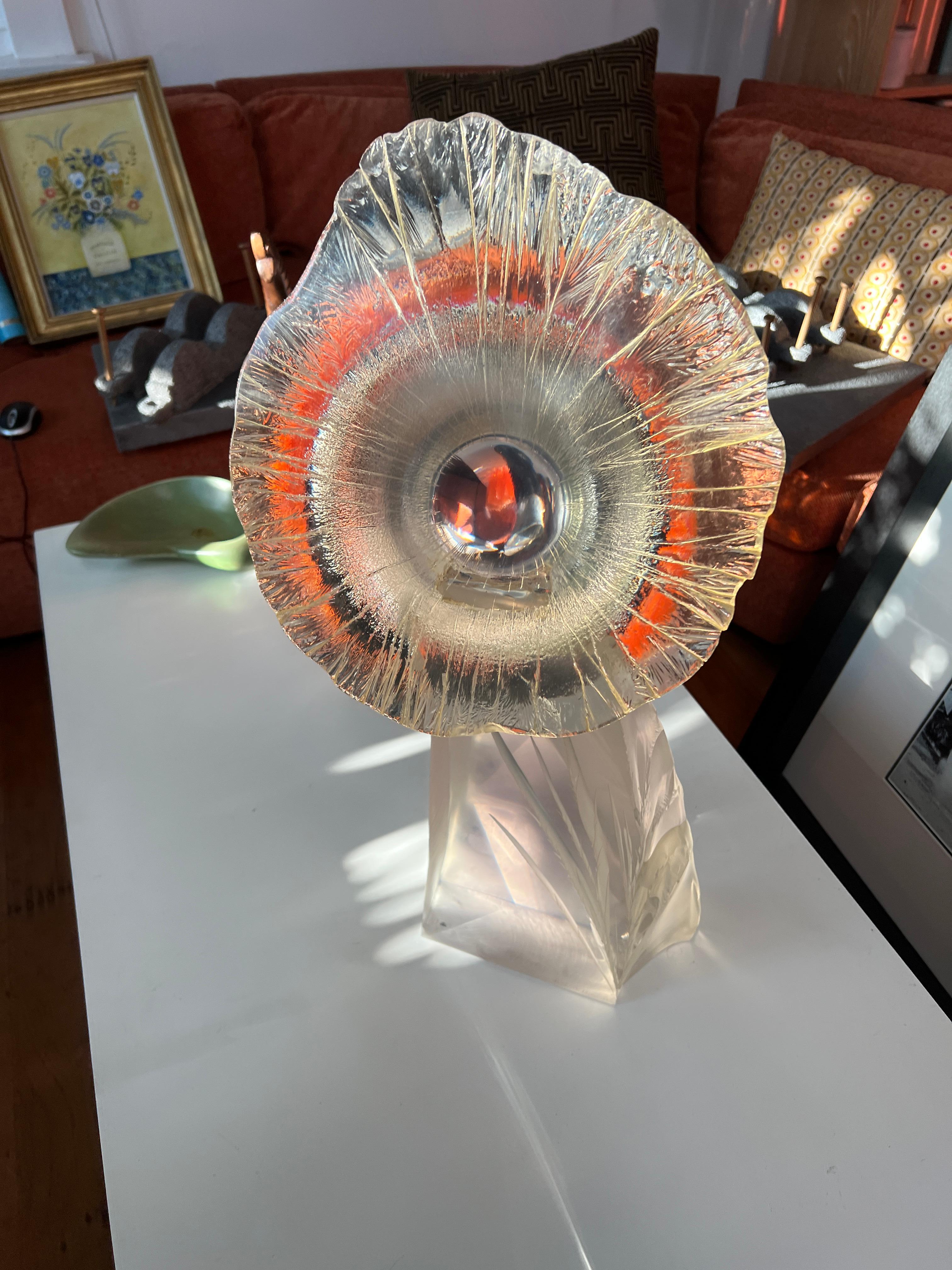 Lucite Flower by Herb Elsky- 1983 For Sale 3