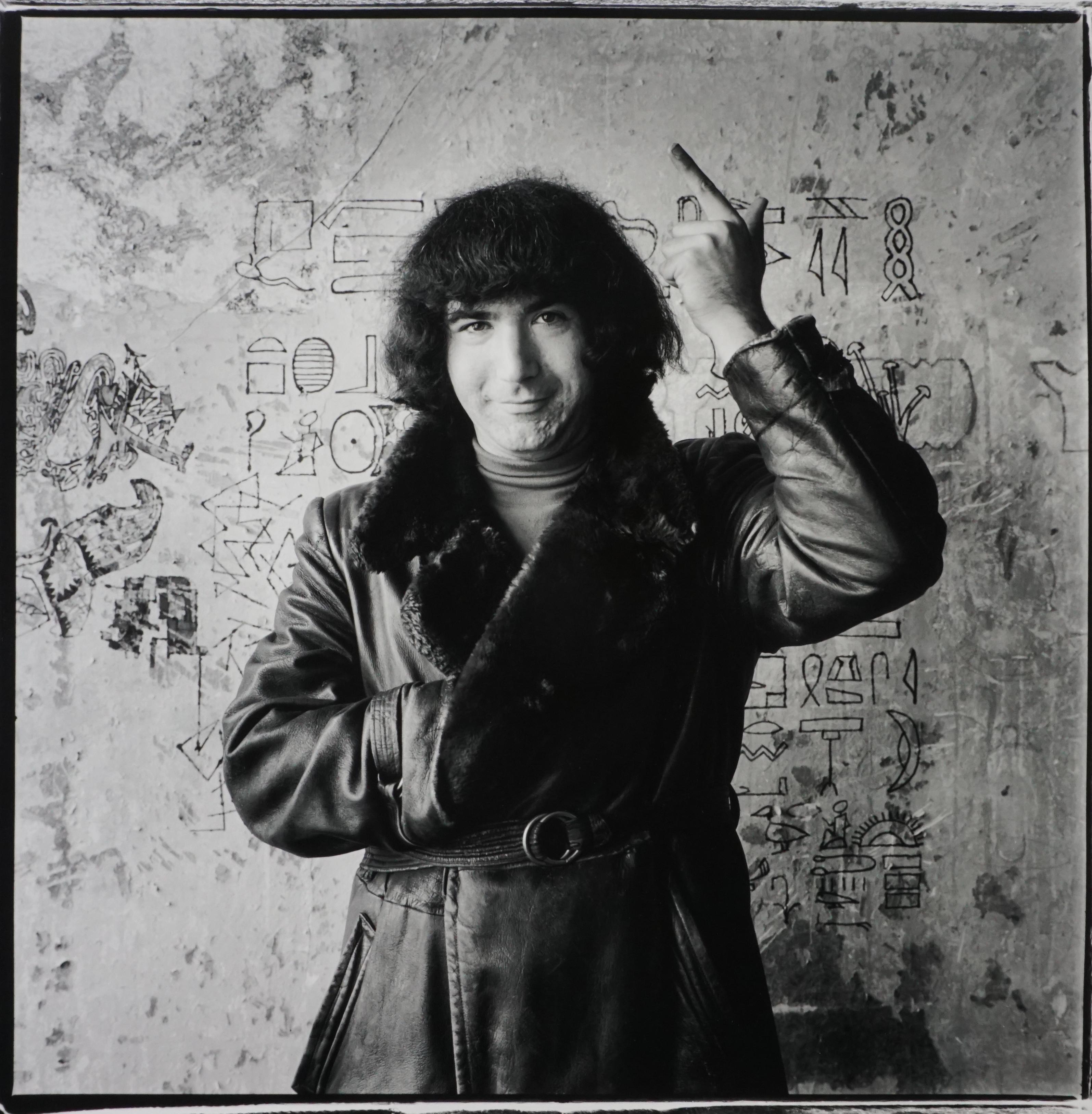 Herb Greene Black and White Photograph - Jerry Garcia, 1966