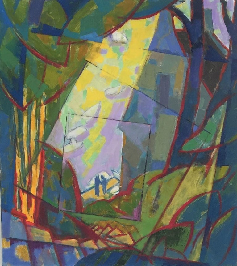 Herb Kornfeld Oil Painting The Lovers Painted In France For