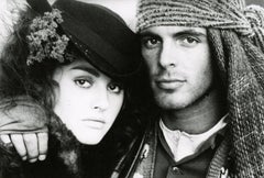 Giusi by Herb Ritts, 1982. Black & white photography - portrait of woman and man