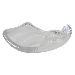 Herb Ritts Large Mid Century Sculptural Lucite Center Piece Bowl for Astrolite