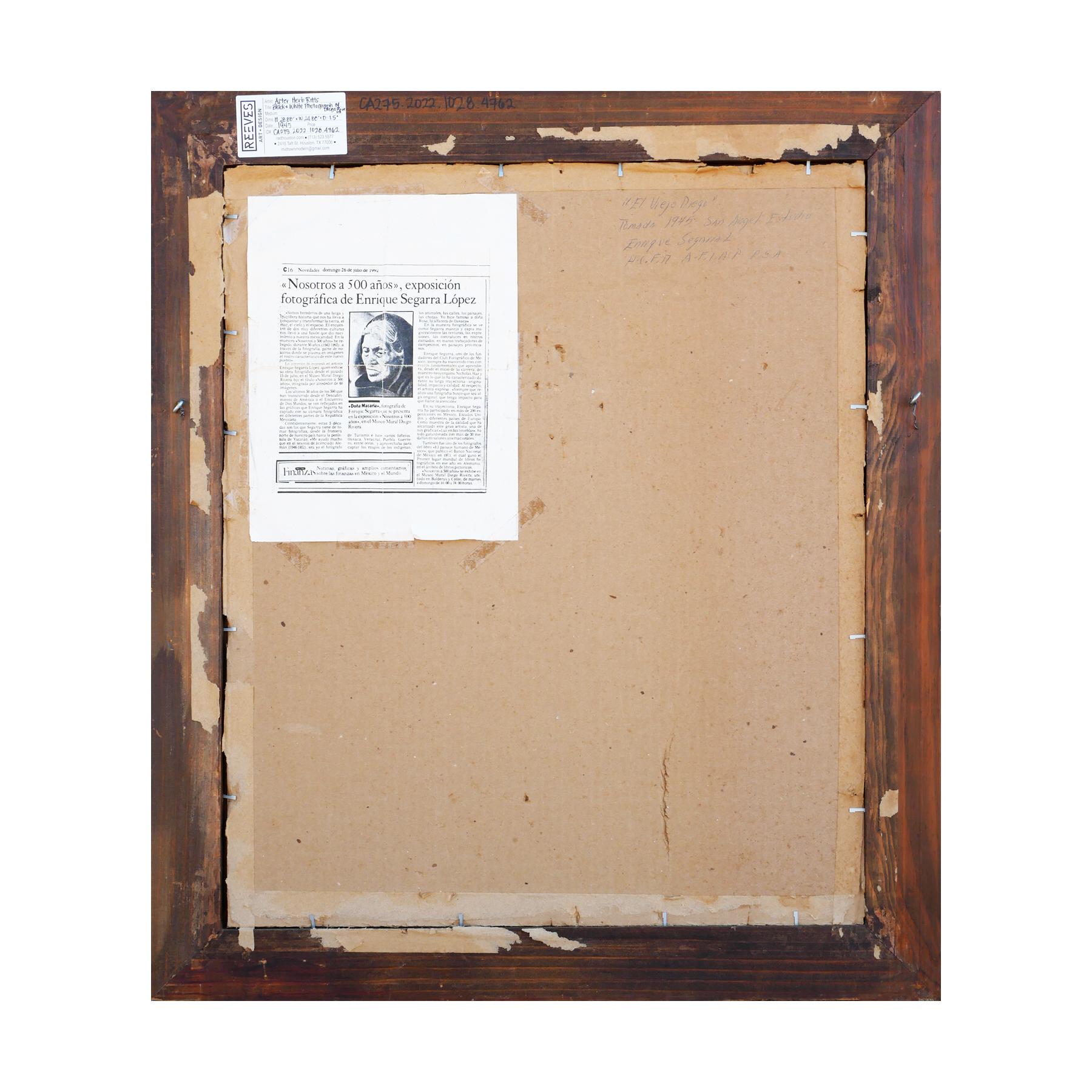 Schwarz-Weiß-Porträtfotografie von Diego Rivera im Angebot 10
