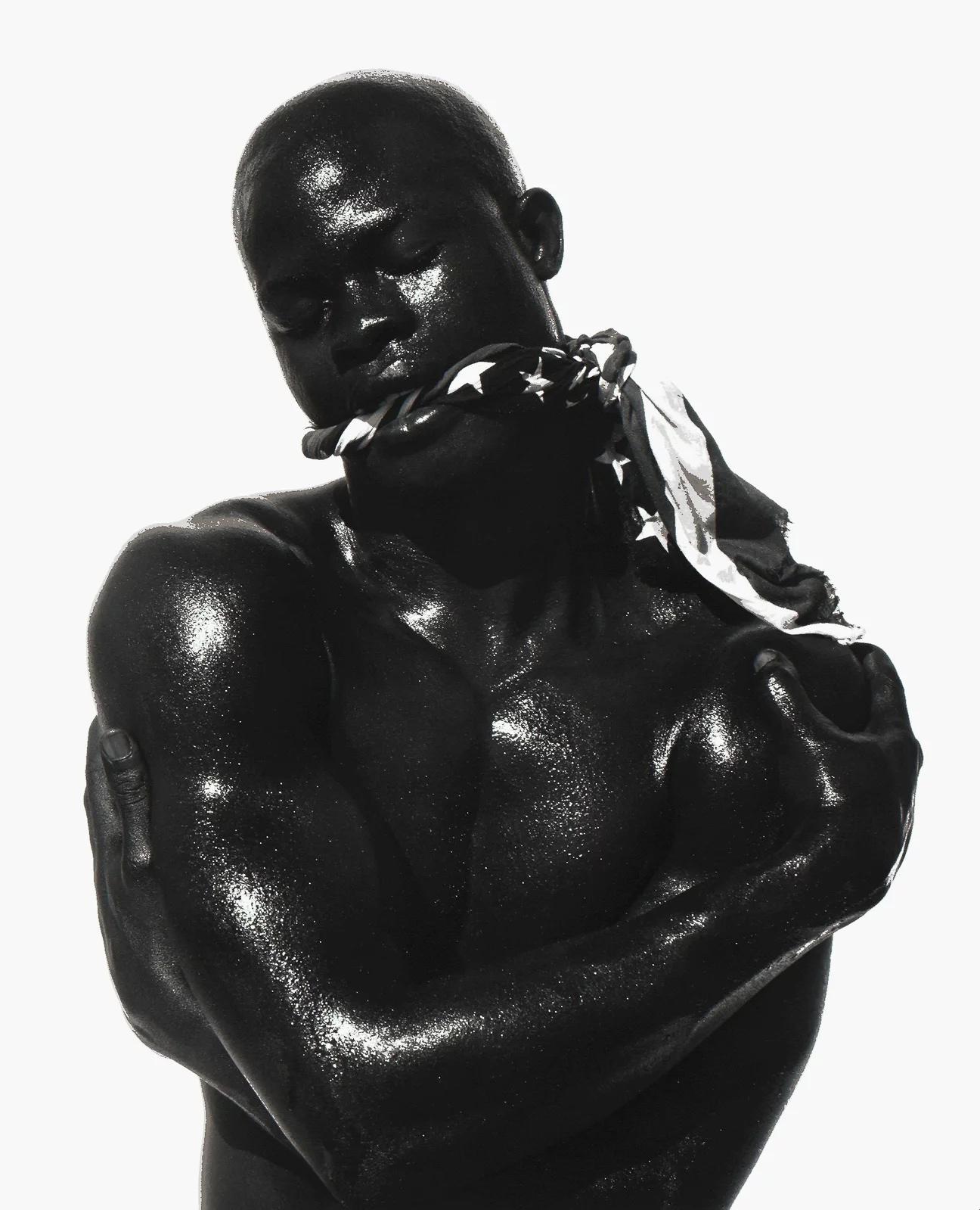 Djimon-Censored, Los Angeles - Photograph by Herb Ritts