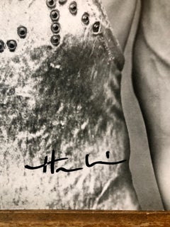 Herb Ritts Hand Signed Photograph Mick Jagger 1987 Rolling Stones B&W Photo